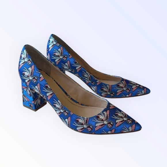 Marc Fisher Zala Pumps Brocade Tapestry Floral 6.5M - Picture 4 of 10